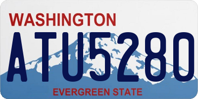 WA license plate ATU5280
