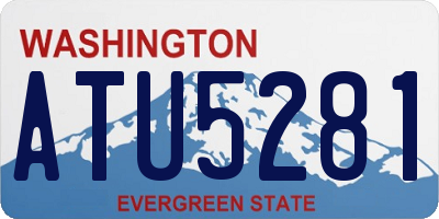 WA license plate ATU5281