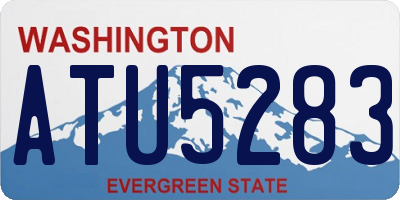WA license plate ATU5283