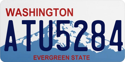 WA license plate ATU5284