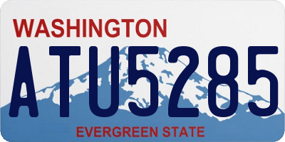 WA license plate ATU5285