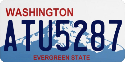 WA license plate ATU5287