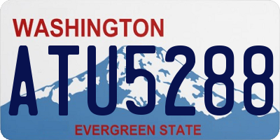 WA license plate ATU5288