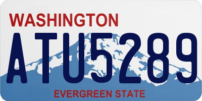 WA license plate ATU5289