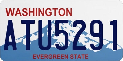 WA license plate ATU5291