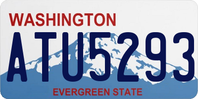 WA license plate ATU5293