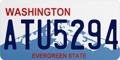 WA license plate ATU5294