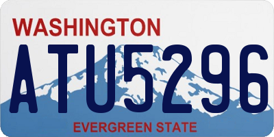 WA license plate ATU5296