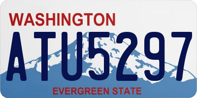 WA license plate ATU5297