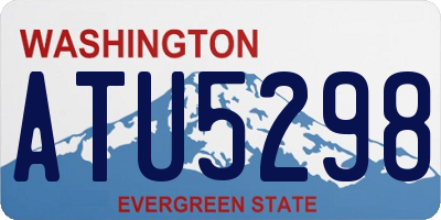 WA license plate ATU5298