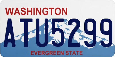 WA license plate ATU5299