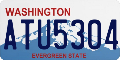 WA license plate ATU5304