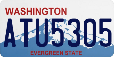 WA license plate ATU5305