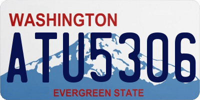WA license plate ATU5306