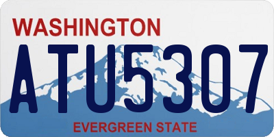 WA license plate ATU5307