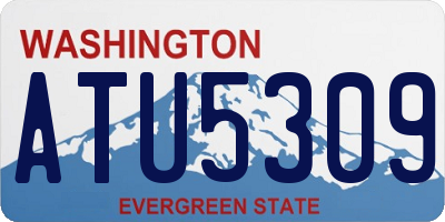 WA license plate ATU5309