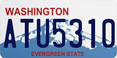 WA license plate ATU5310