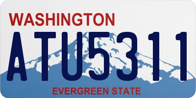 WA license plate ATU5311