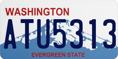 WA license plate ATU5313