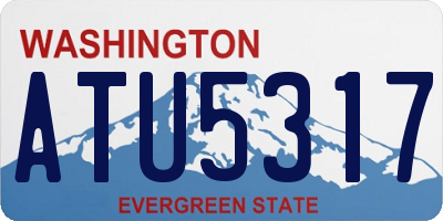 WA license plate ATU5317