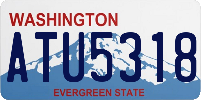 WA license plate ATU5318
