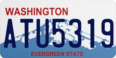 WA license plate ATU5319