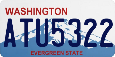 WA license plate ATU5322