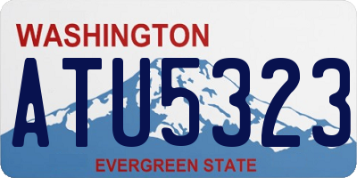 WA license plate ATU5323