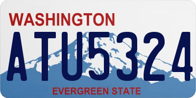 WA license plate ATU5324