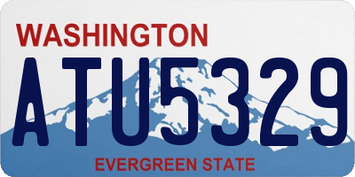 WA license plate ATU5329