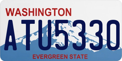 WA license plate ATU5330