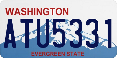 WA license plate ATU5331