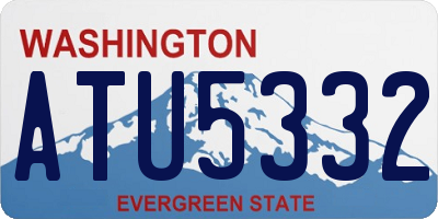 WA license plate ATU5332