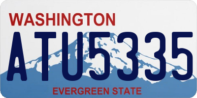 WA license plate ATU5335