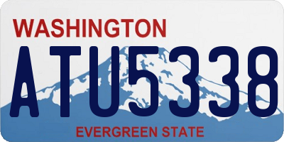 WA license plate ATU5338