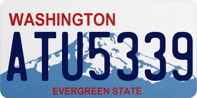 WA license plate ATU5339