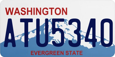 WA license plate ATU5340