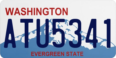 WA license plate ATU5341