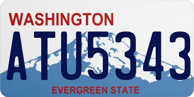 WA license plate ATU5343