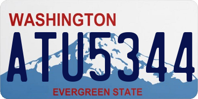 WA license plate ATU5344