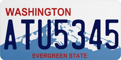 WA license plate ATU5345