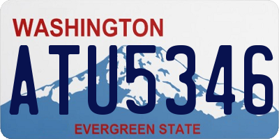 WA license plate ATU5346