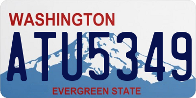 WA license plate ATU5349