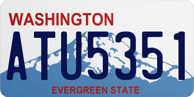 WA license plate ATU5351