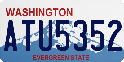 WA license plate ATU5352