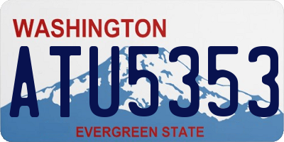 WA license plate ATU5353
