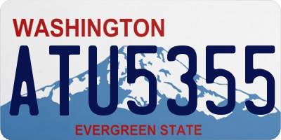 WA license plate ATU5355