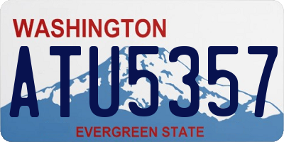 WA license plate ATU5357