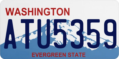 WA license plate ATU5359