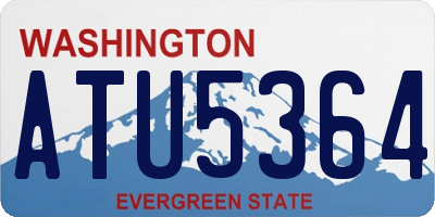 WA license plate ATU5364